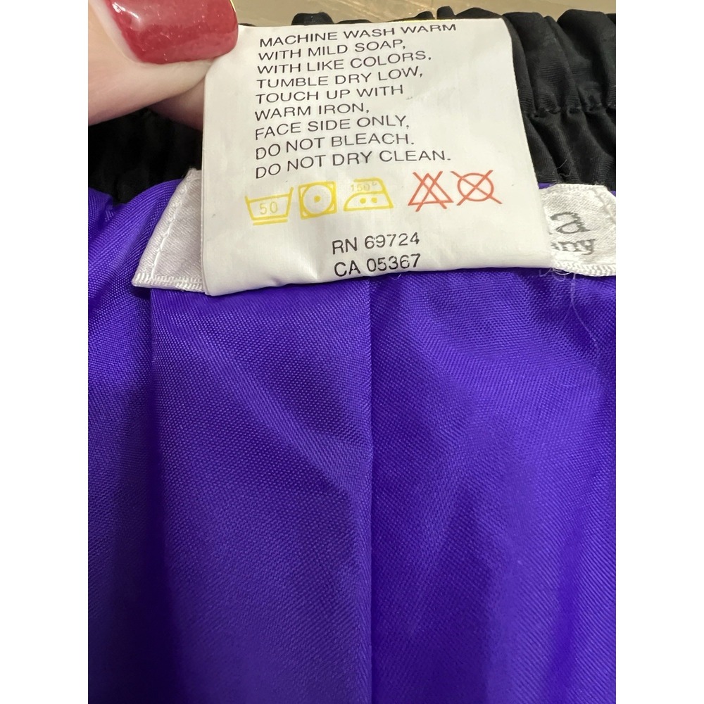Women's Vintage Columbia 100% Nylon Ski Snow Outdoor Pants Size small Purple - Picture 4 of 15